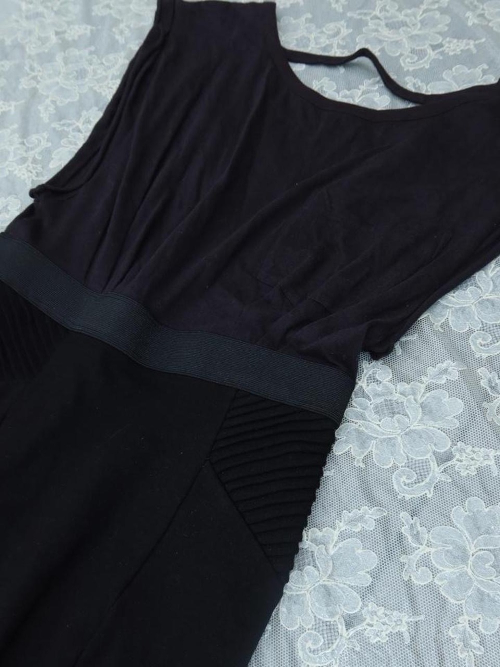 Free People Black Love City Ponte Fitted Dress